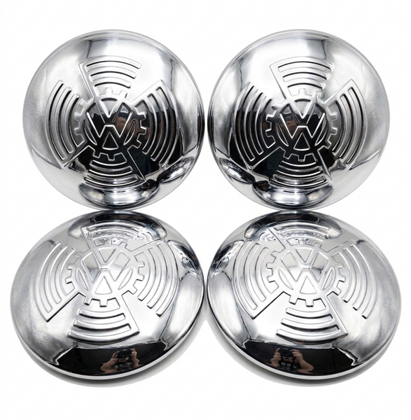 VW KDF Split Oval Beetle Bug Hubcap Set, Chrome, Set Of 4 – Kaefer