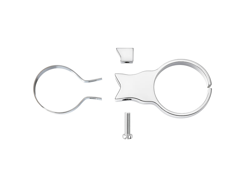 VW Split Oval Beetle Bug MotoMeter Gauge Holder, 52mm, No Logo, Chrome