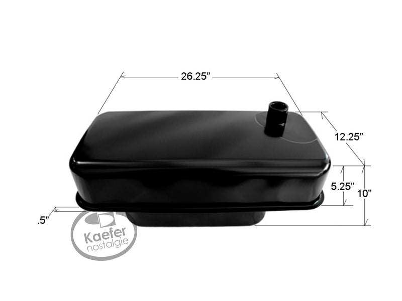 VW Oval Beetle Bug Fuel Tank, 60mm Neck, 1952-55