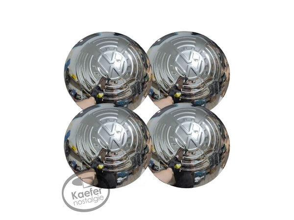 VW KDF Split Oval Beetle Bug Hub Cap Set, Chrome, Set Of 4