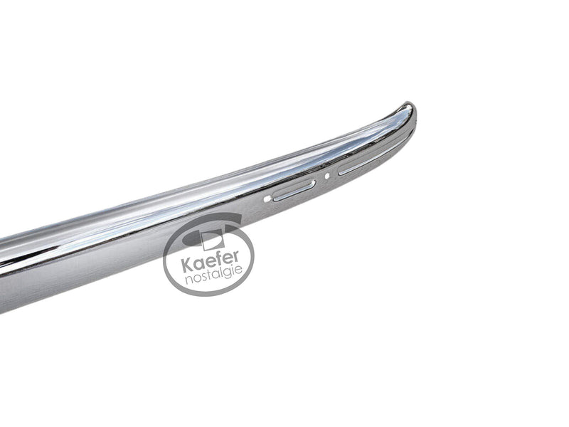 VW Split Beetle Bug Front Bumper Blade, Ribbed, Chrome, 1949-52