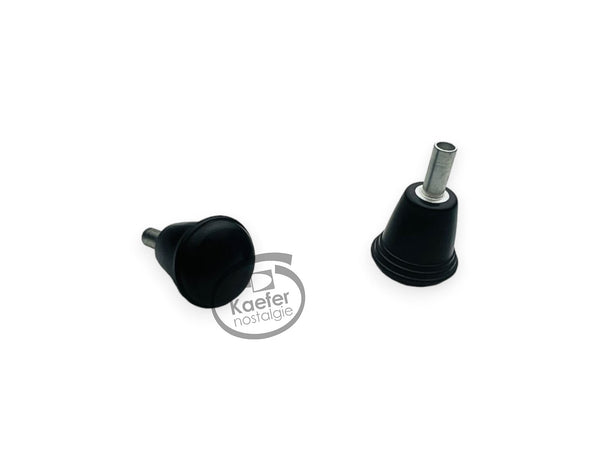 VW Split Oval Beetle Bug Window Winder Handle Knobs, Black, 1952-55