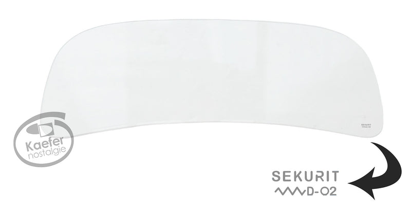 VW Split Oval Beetle Bug Windshield Glass, Sekurit Logo, 1953-1955