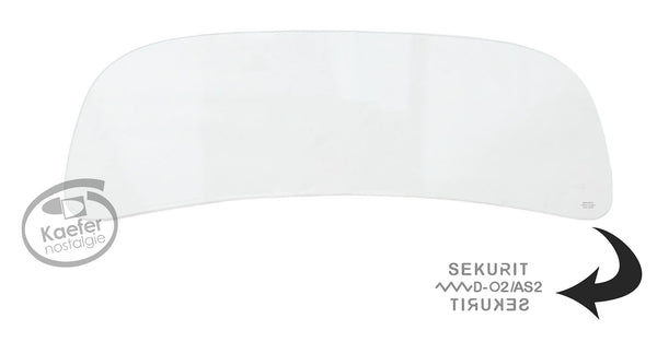 VW Split Oval Beetle Bug Windshield Glass, Sekurit Logo, 1956-57