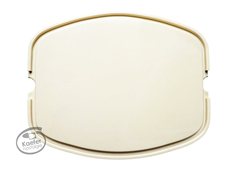 VW Split Beetle Bug Blank Dash Pod Plate, Ivory, 1949-1952