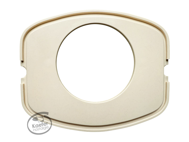 VW Split Beetle Bug Dash Clock Pod, Ivory, 1949-1952