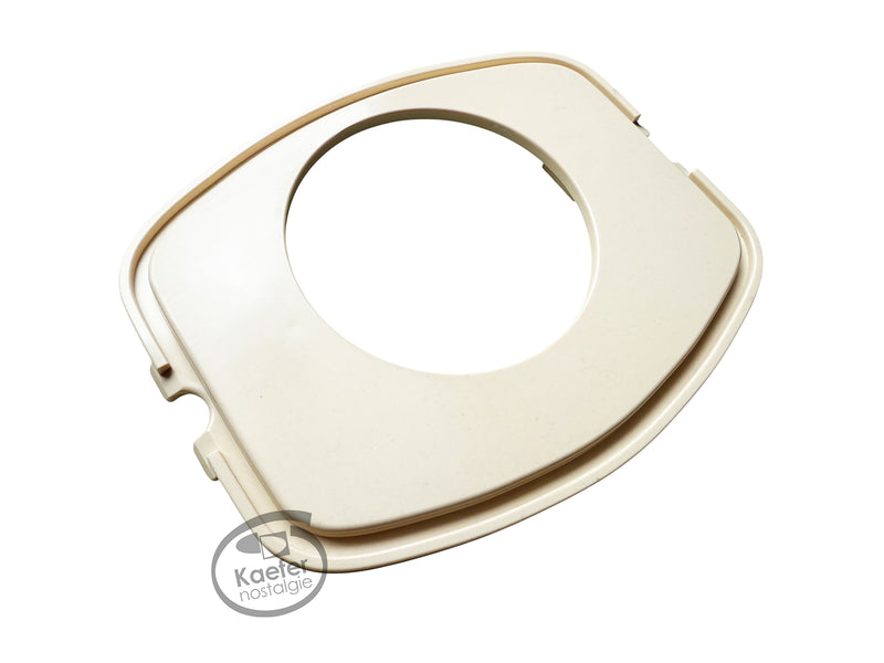 VW Split Beetle Bug Dash Clock Pod, Ivory, 1949-1952