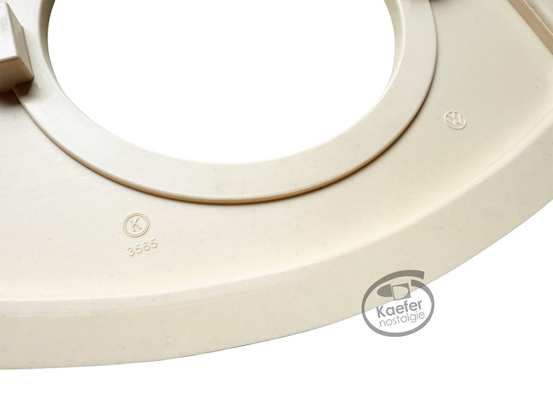 VW Split Beetle Bug Dash Clock Pod, Ivory, 1949-1952