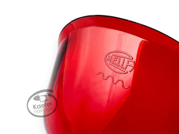 VW Split Beetle Bug Pope Nose Inner Lens, Red, Hella, 1949-52