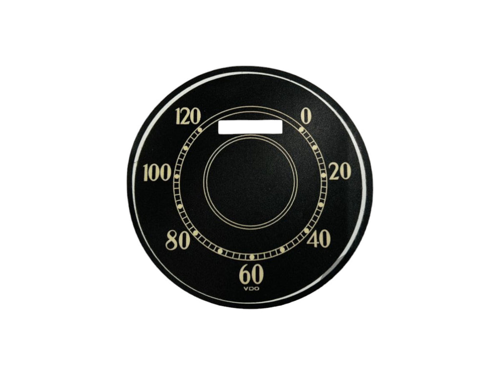 VW Split Beetle Bug Speedo Face Decal, KM, 1949-52 – Kaefer-Nostalgie