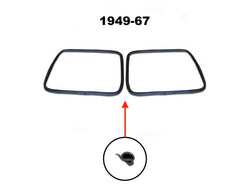Windshield Safari Frame to Body Seal, Bus, Up to 1967, Pair