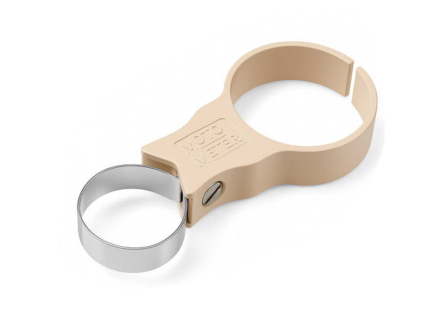 VW Split Oval Beetle Bug MotoMeter Gauge Holder, 52mm, VW Logo, Ivory