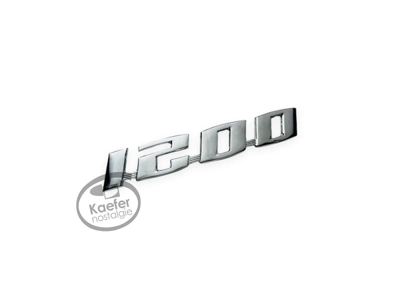 "1200" Decklid Emblem Script, Beetle