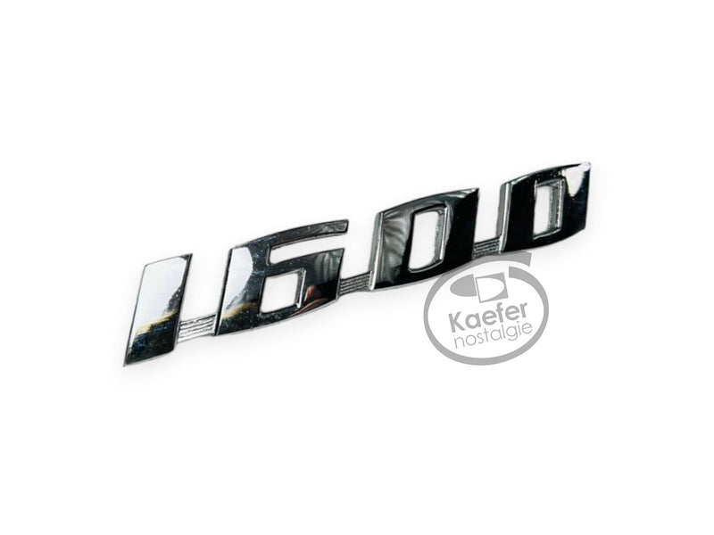 "1600" Decklid Emblem Script, Beetle