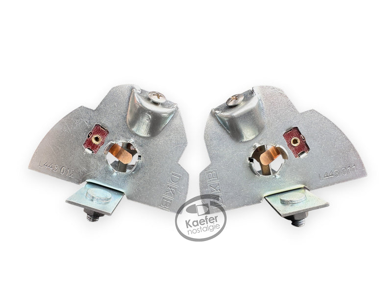 VW Oval Beetle Bug Taillight Brackets & Bulbholders, Heart Style, 1952-1955