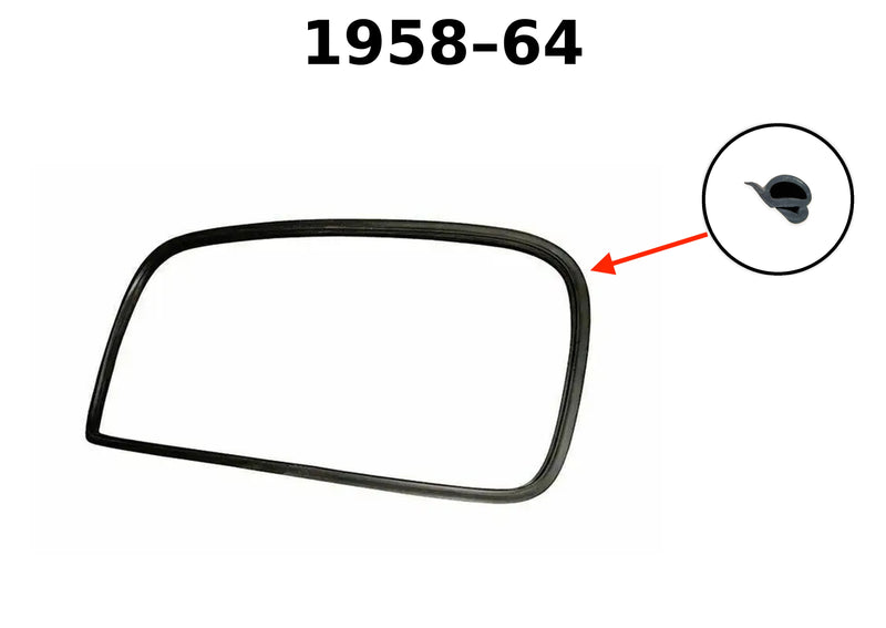 Safari Outer Rear Window Seal, Beetle, 1958-64