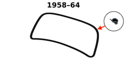 Safari Outer Windshield Seal, Beetle, 1958-64