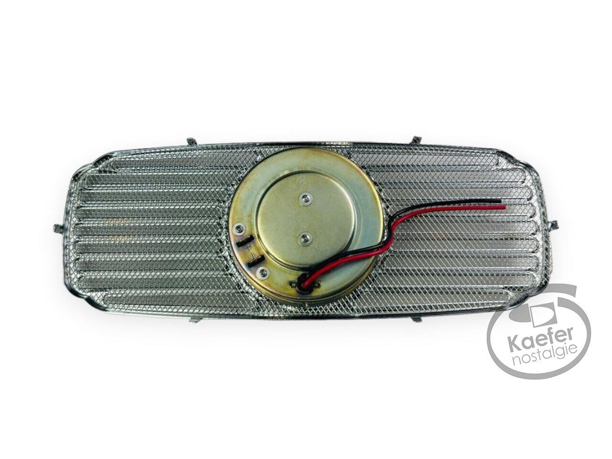 VW Oval Beetle Bug 80mm Dash Accessory Chrome Grill With Clock