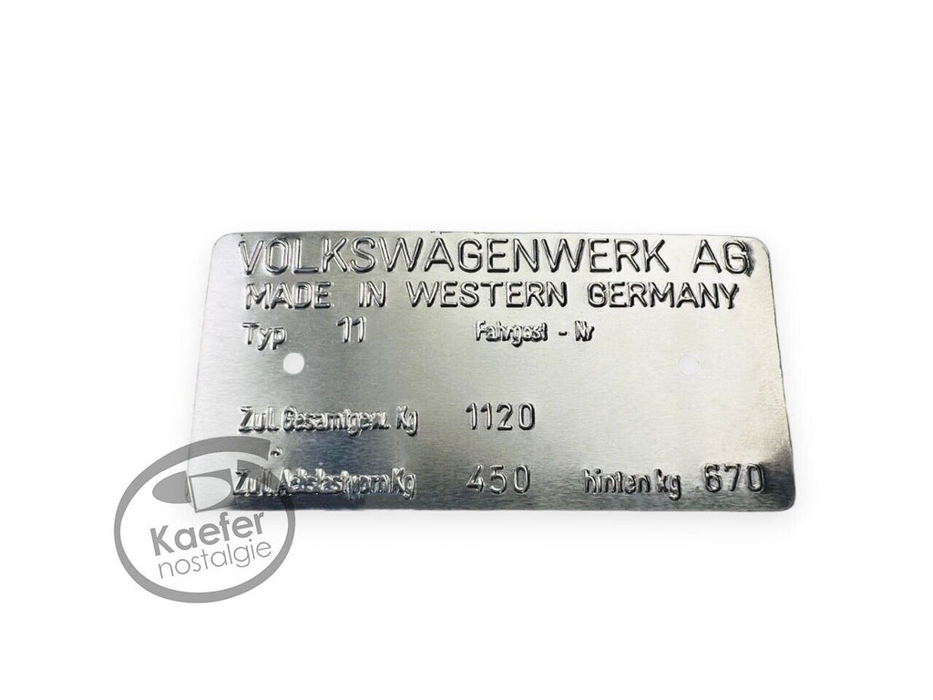 【一冊売りも可】【在庫減…】【レア】ヴィンテージ【鉄道ラベル】海外チケット VW Beetle Bug ID Plate Tag, 1960 & Up – Kaefer-Nostalgie
