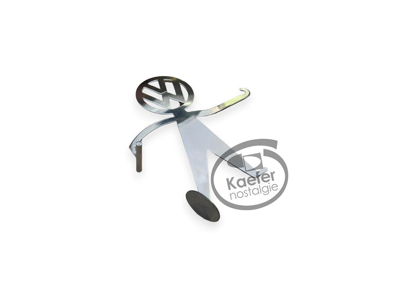 VW Split Oval Beetle Bug Baby Boy Bubble Head Lamp Holder, Chrome