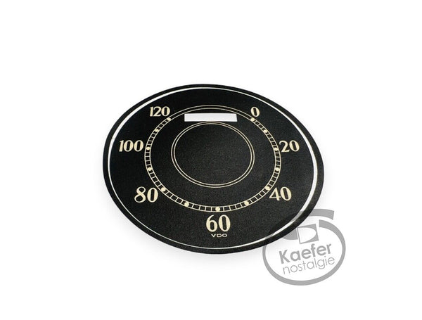 VW Split Beetle Bug Speedo Face Decal, KM, 1949-52