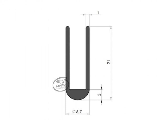 VW Split Beetle Bug Door Window Sash Seals, Up To 1952