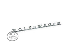 VW Bus Rear Lid VOLKSWAGEN Emblem, Chrome, 1963-72