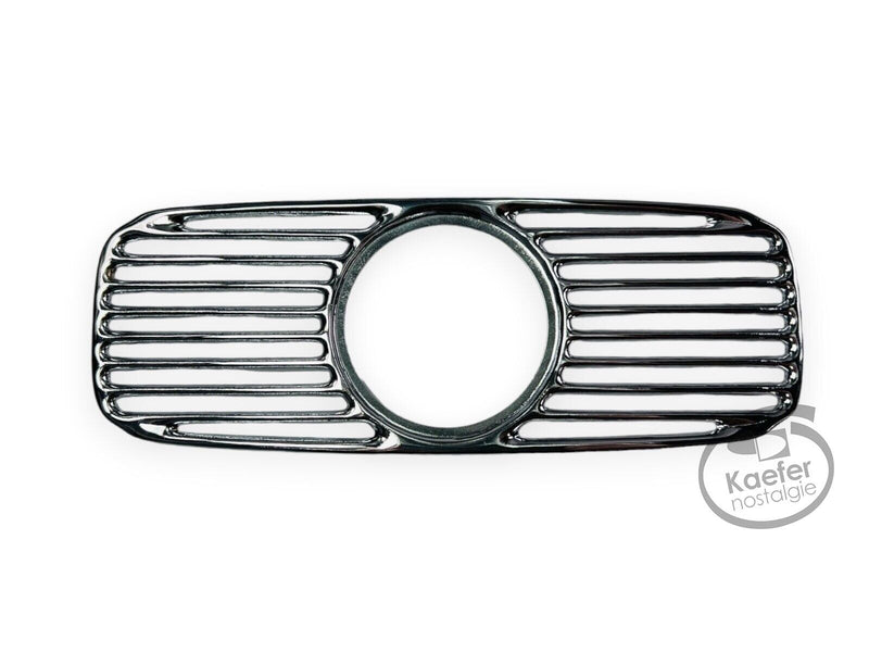 VW Oval Beetle Bug 80mm Dash Accessory Chrome Clock Gauge Grill, 1952-57