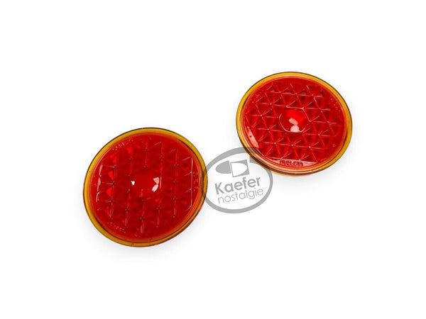 VW Split Beetle Bug Taillight Lenses (No Logo), Glass, 1949-52