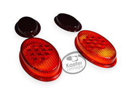 VW Oval Beetle Bug Taillight Glass Lenses, HASSIA, 1955-61